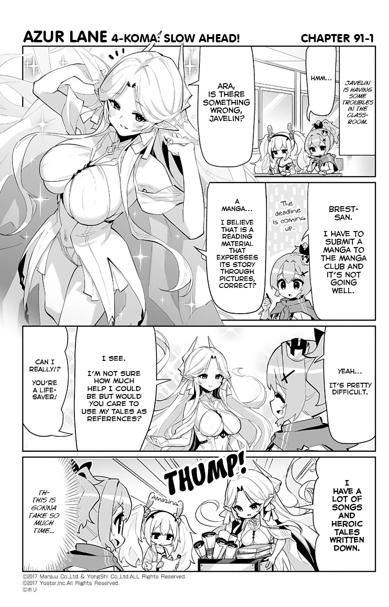 Azur Lane 4-Koma: Slow Ahead - Chapter 91