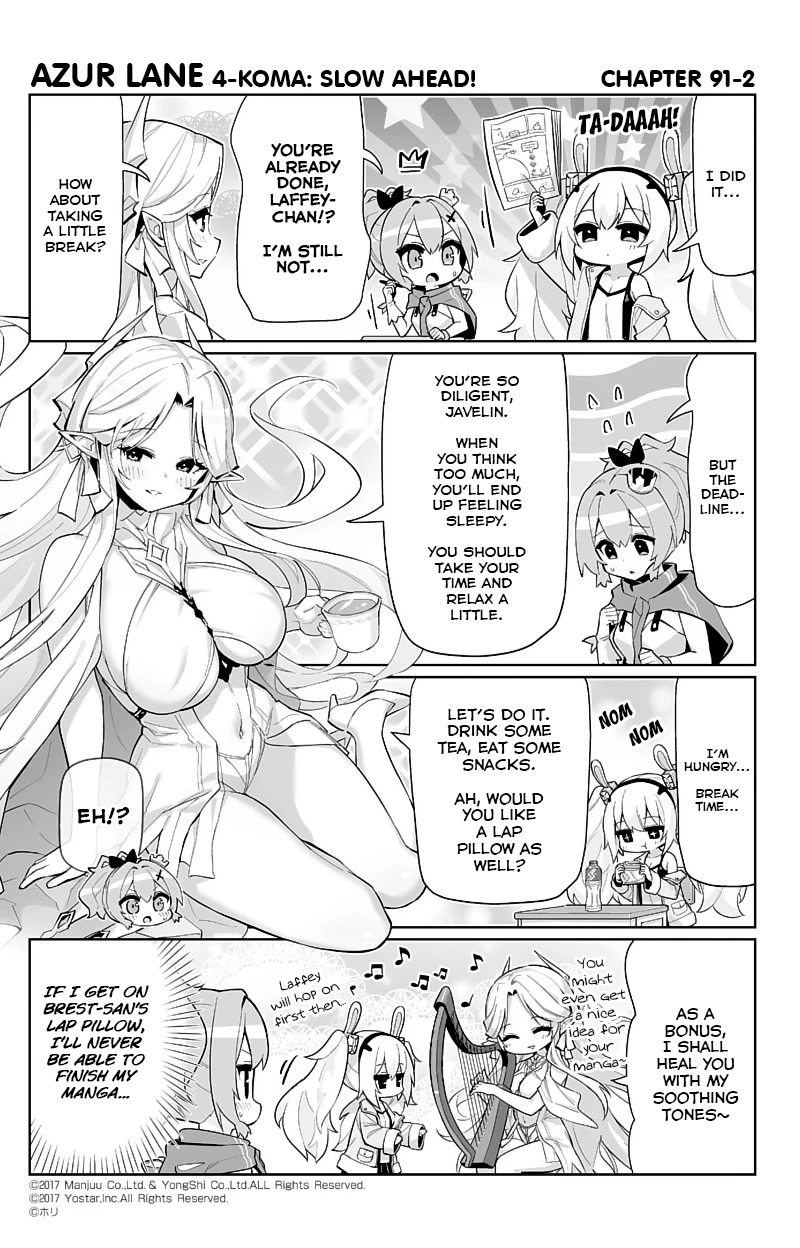 Azur Lane 4-Koma: Slow Ahead - Chapter 91