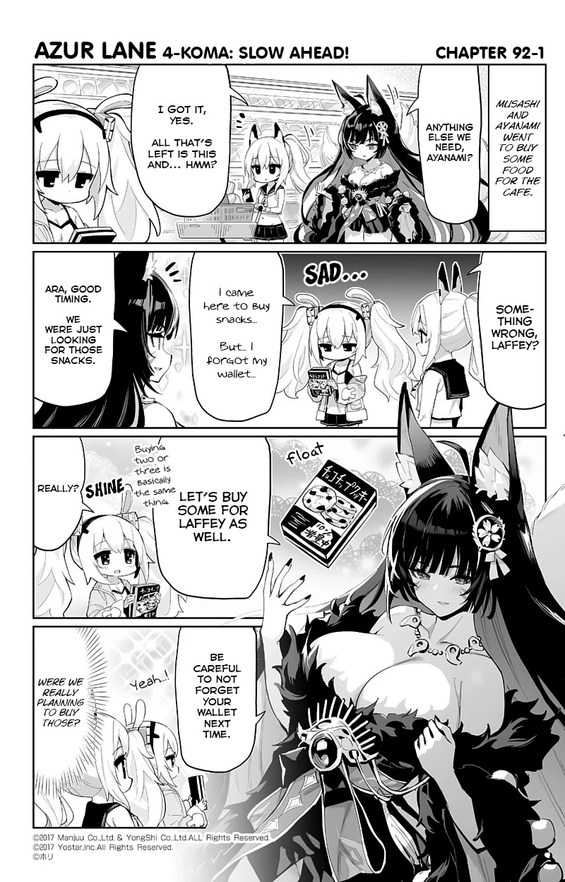 Azur Lane 4-Koma: Slow Ahead - Chapter 92