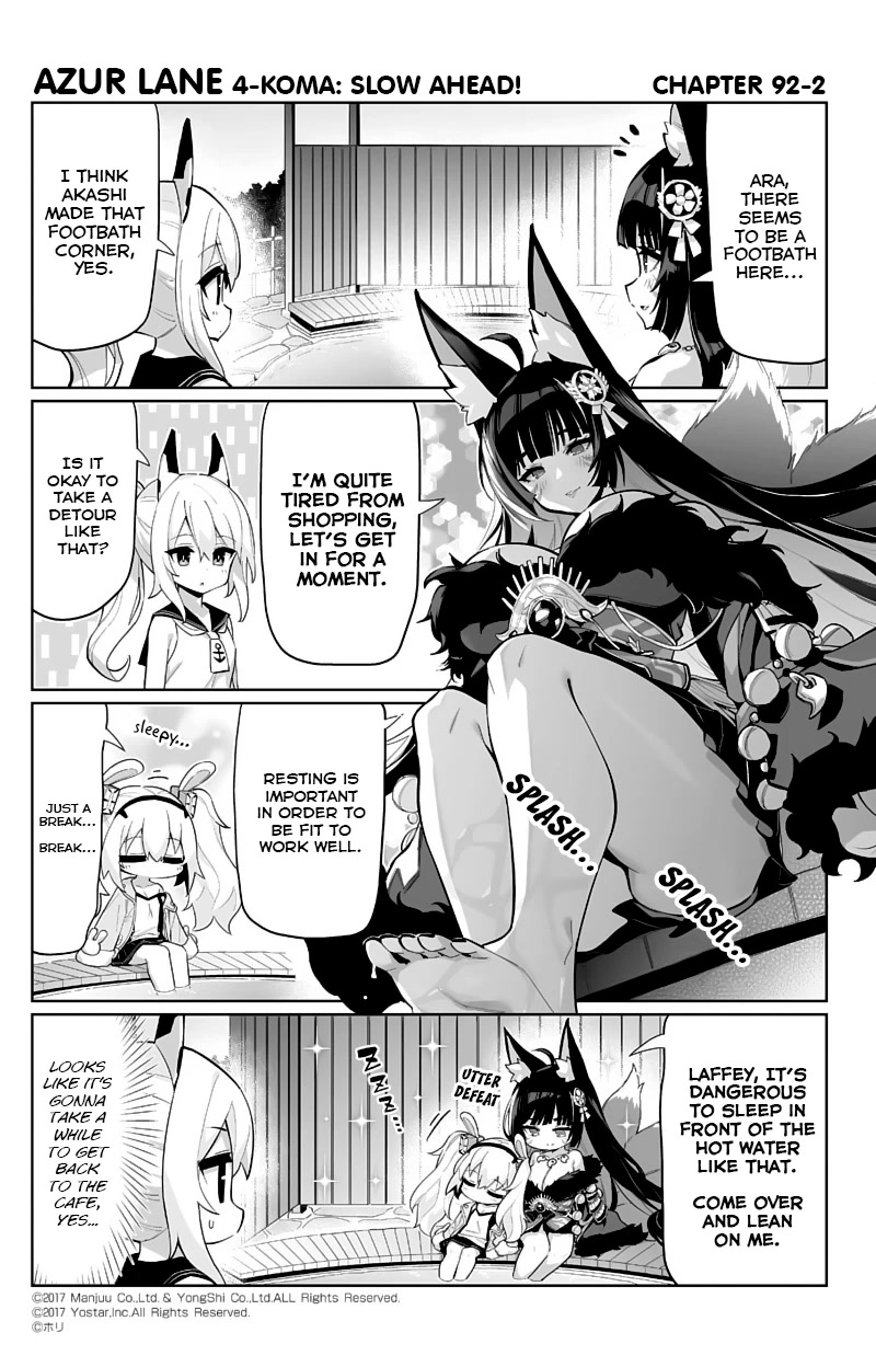 Azur Lane 4-Koma: Slow Ahead - Chapter 92