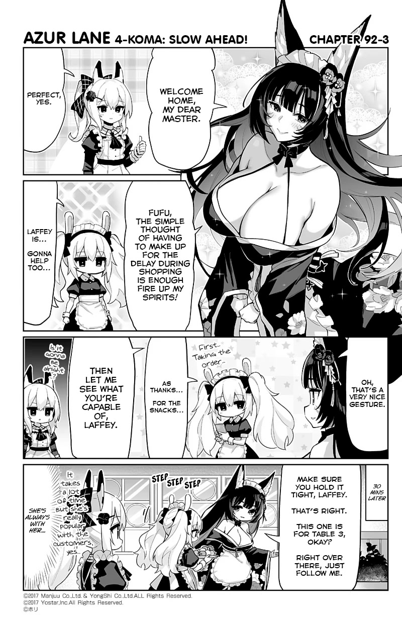 Azur Lane 4-Koma: Slow Ahead - Chapter 92