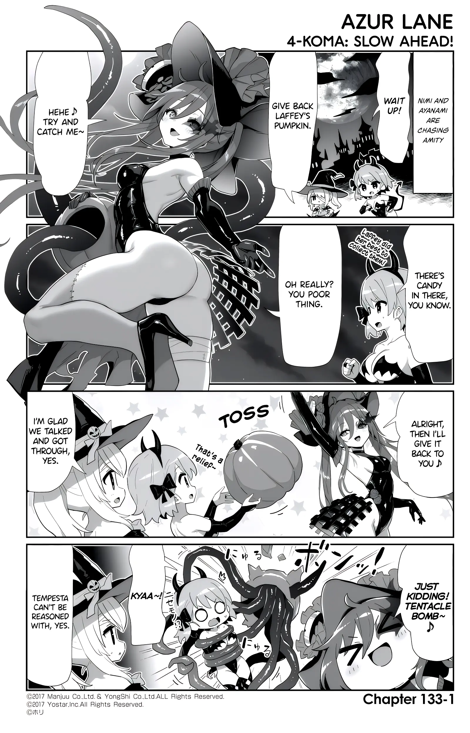 Azur Lane 4-Koma: Slow Ahead - Chapter 133: Amity & Portsmouth Adventure