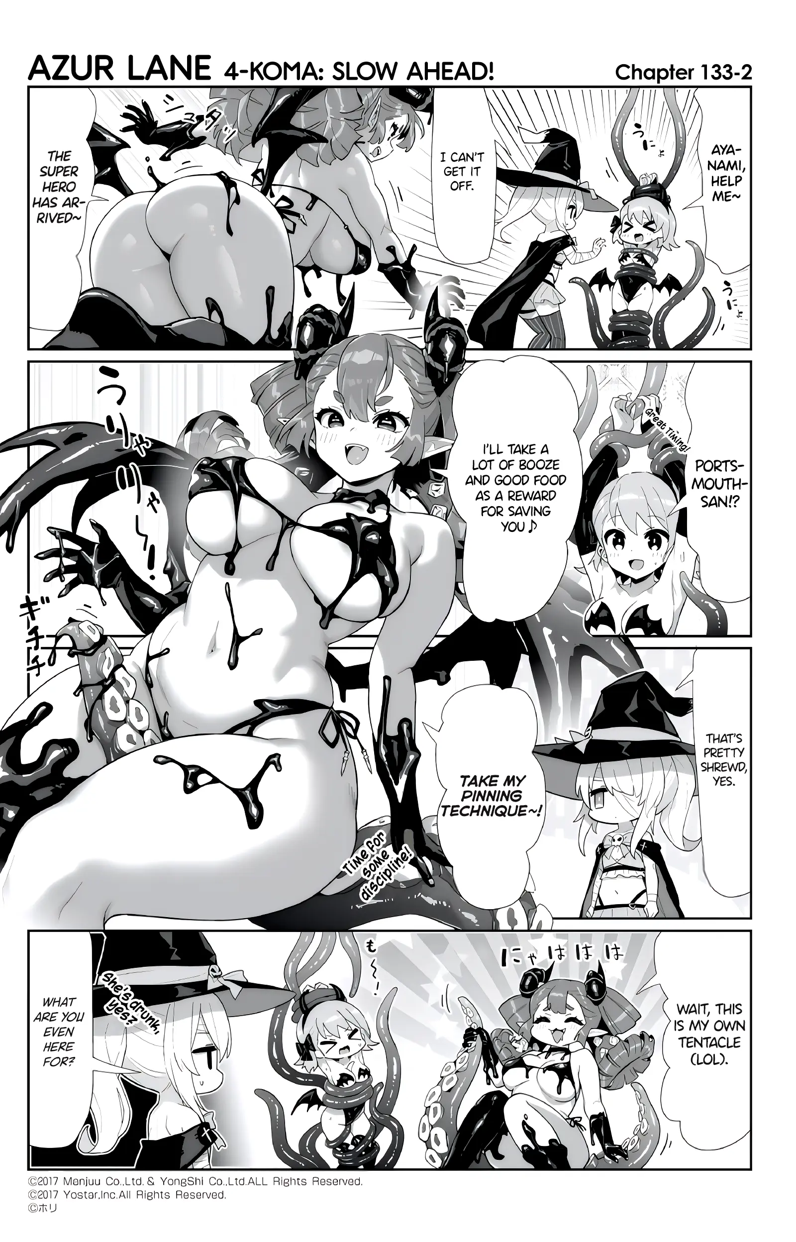 Azur Lane 4-Koma: Slow Ahead - Chapter 133: Amity & Portsmouth Adventure