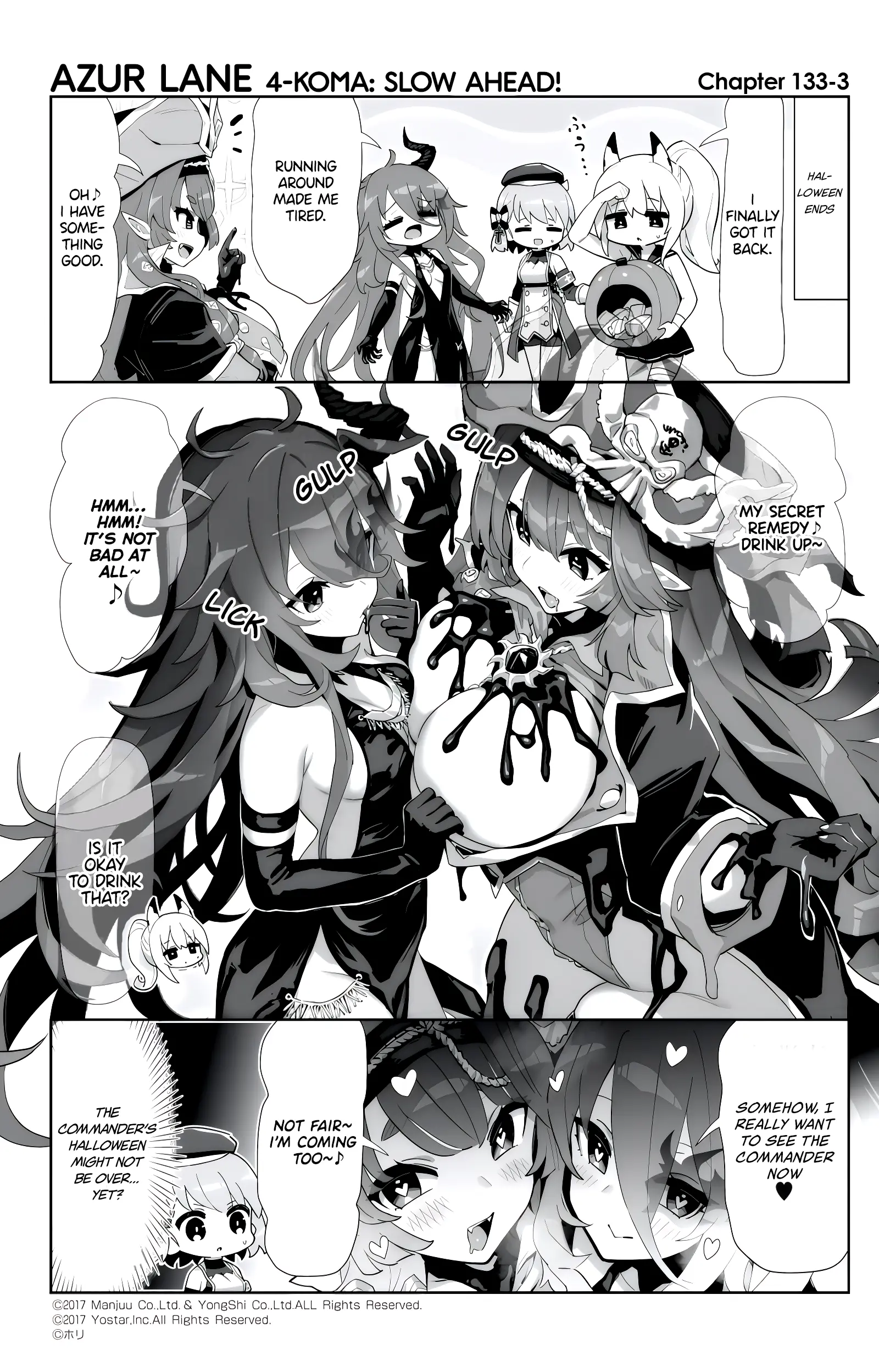 Azur Lane 4-Koma: Slow Ahead - Chapter 133: Amity & Portsmouth Adventure