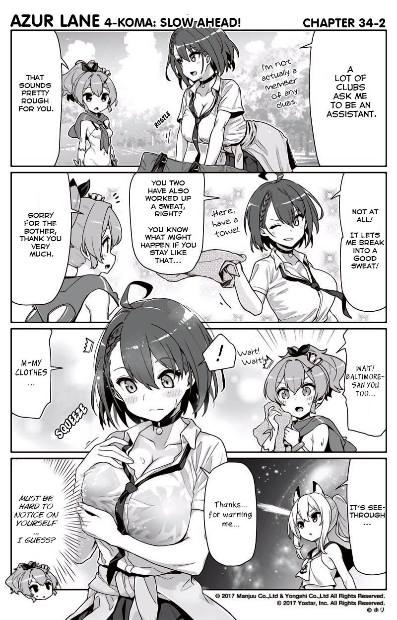 Azur Lane 4-Koma: Slow Ahead - Chapter 34