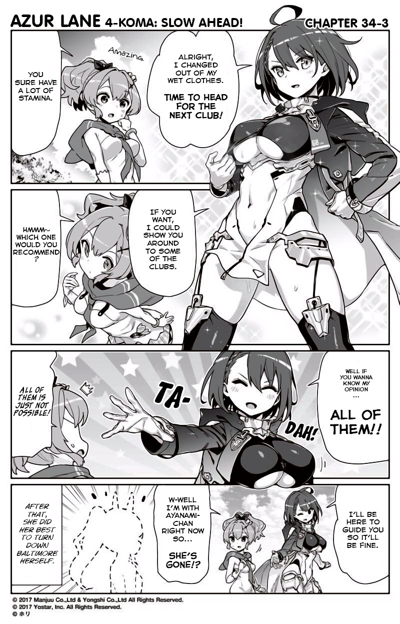 Azur Lane 4-Koma: Slow Ahead - Chapter 34