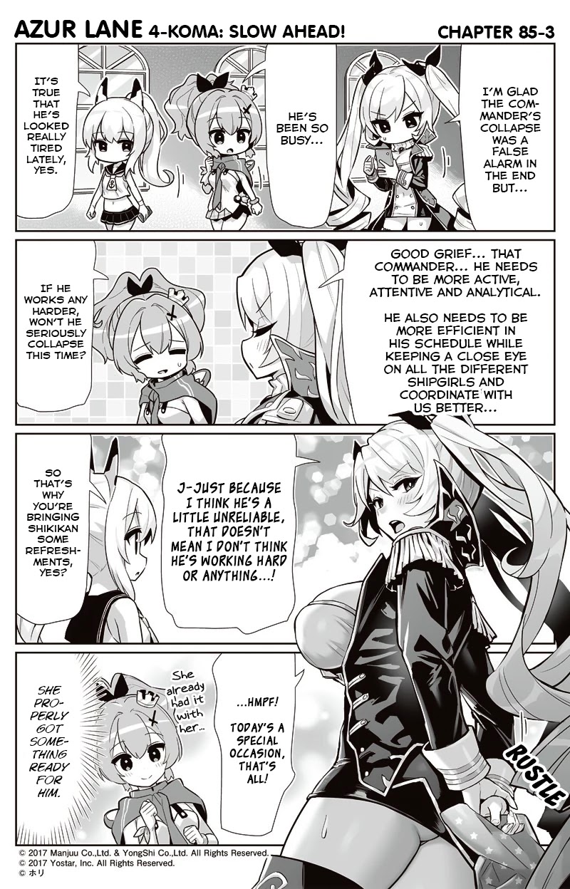 Azur Lane 4-Koma: Slow Ahead - Chapter 85