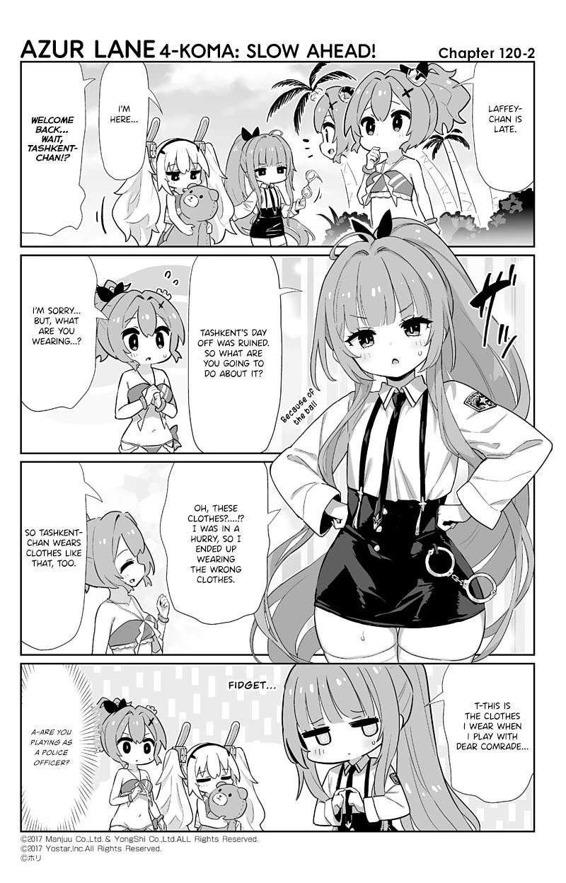 Azur Lane 4-Koma: Slow Ahead - Chapter 120: Tashkent