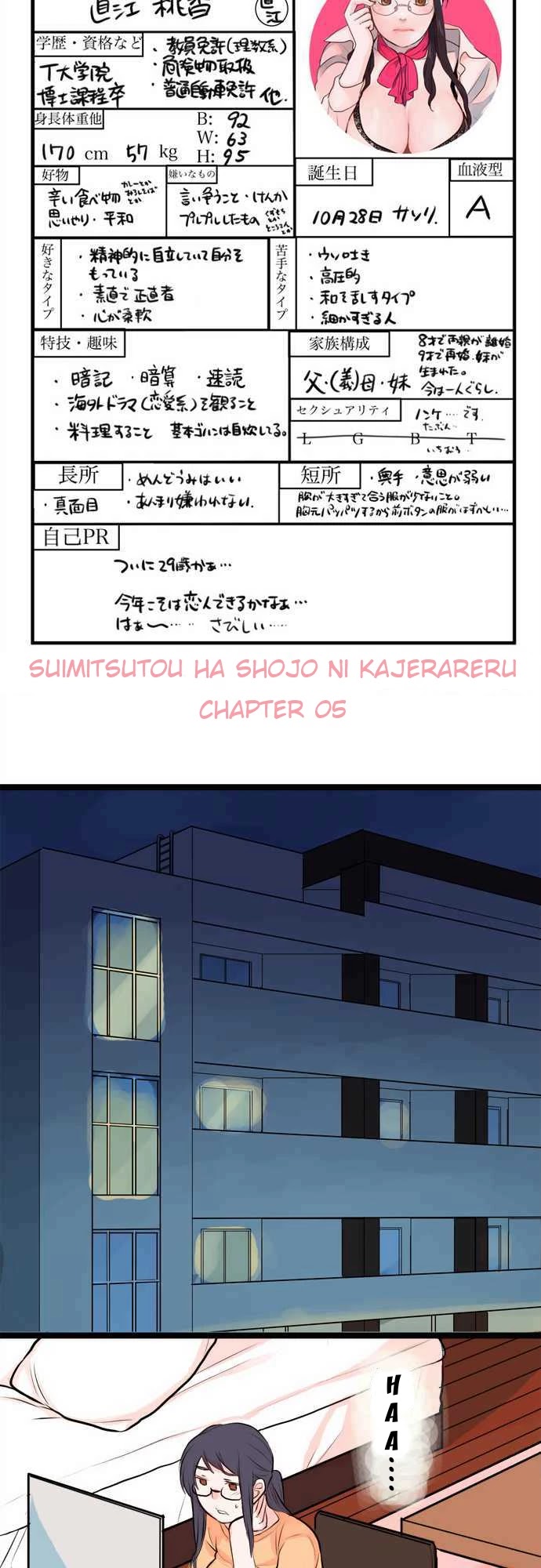 Suimitsutou Ha  Shoujo Ni Kajirareru - Chapter 5: Another Person...?