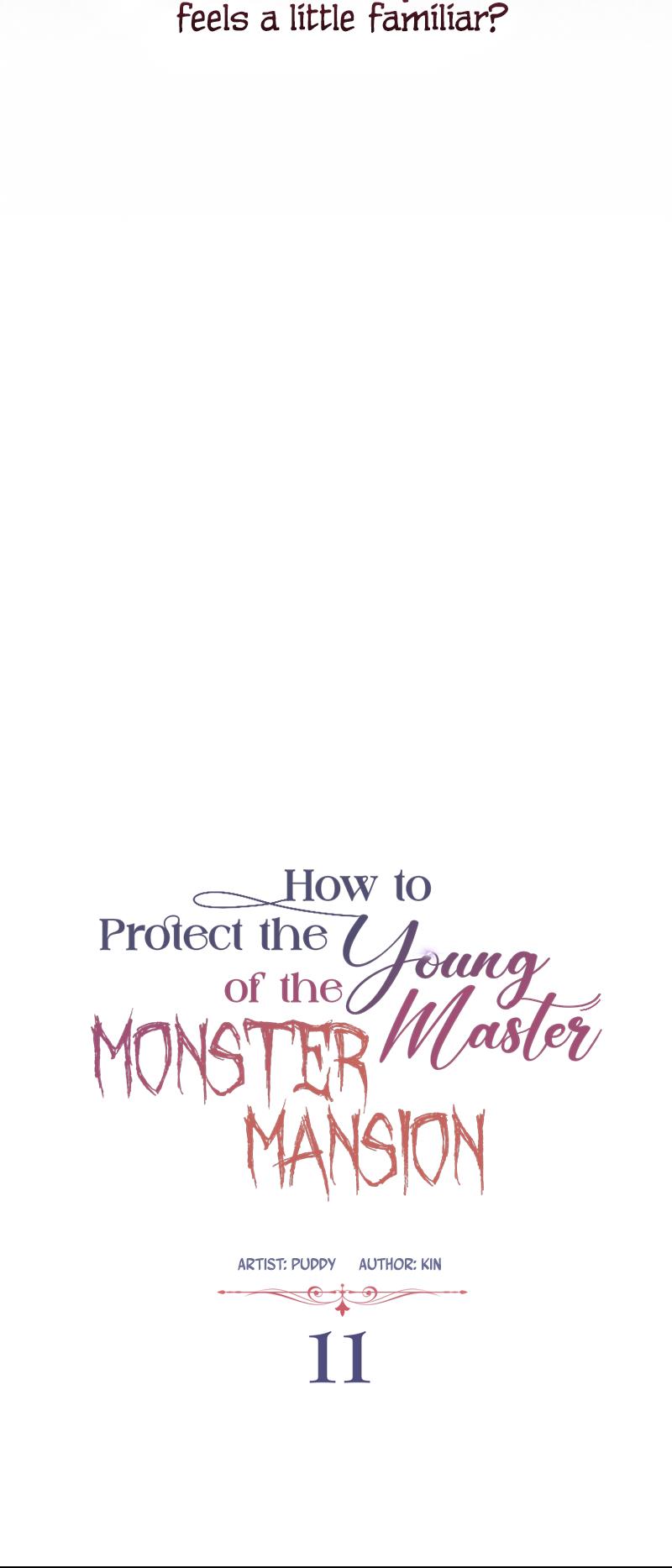 How To Protect The Young Master Of The Monster Mansion - Chapter 11