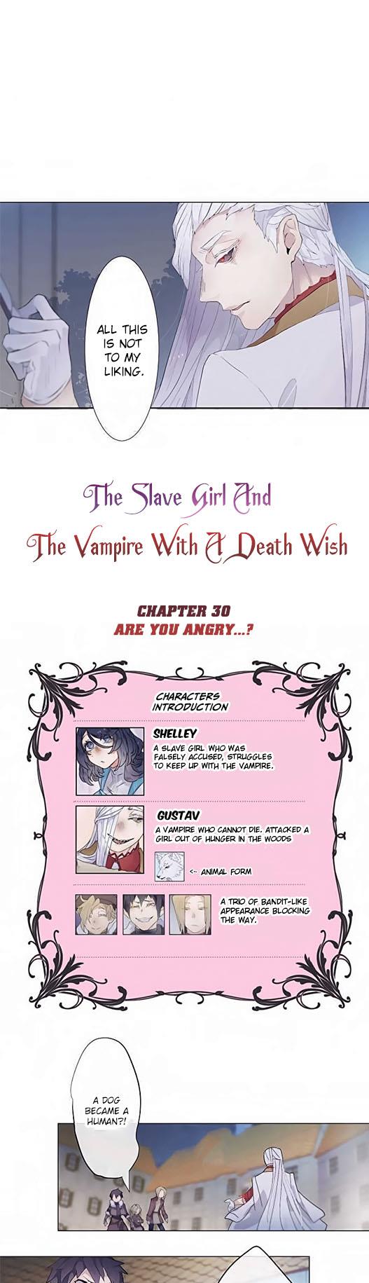 The Slave Girl And The Vampire With A Death Wish - Chapter 30: Are You Angry...?