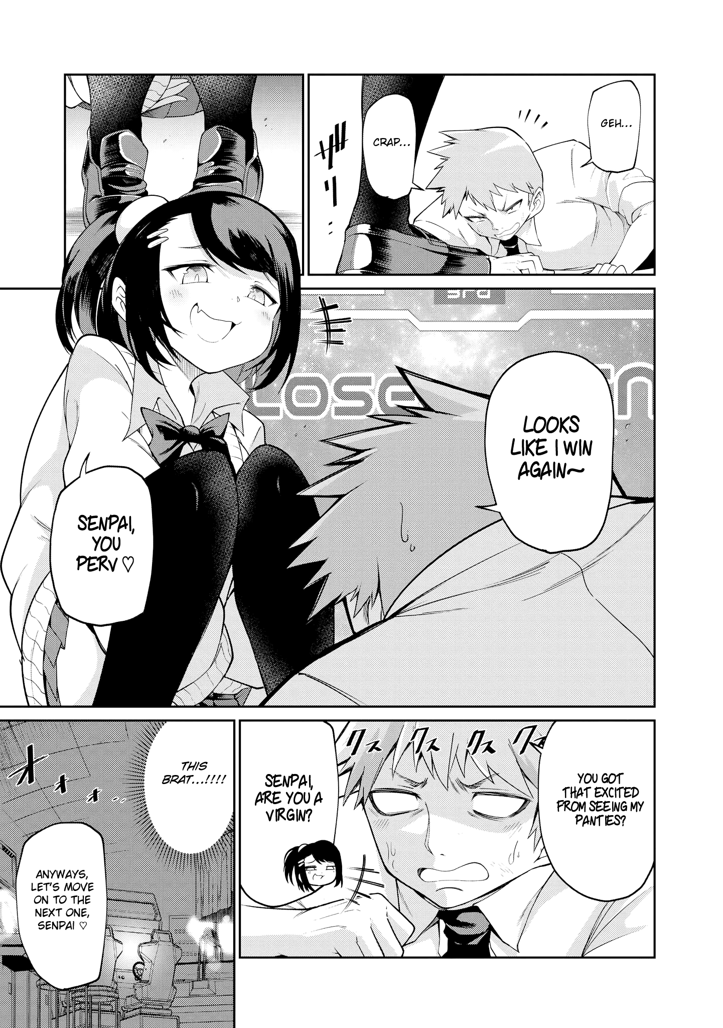 Just Flirting With A Cute, Annoying Kouhai - Chapter 3: Sahara Won't Lose Today Either!