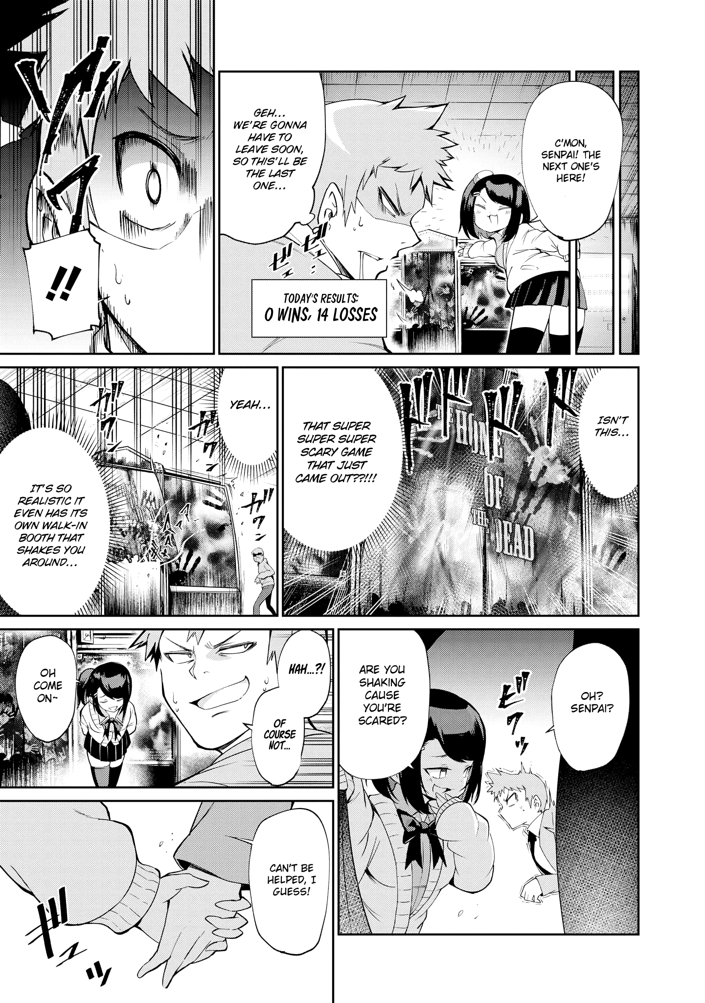 Just Flirting With A Cute, Annoying Kouhai - Chapter 3: Sahara Won't Lose Today Either!