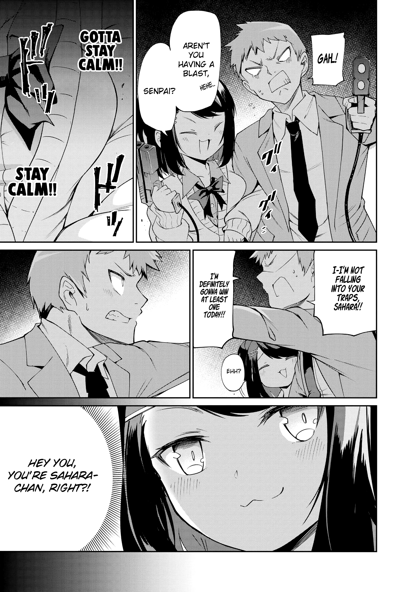 Just Flirting With A Cute, Annoying Kouhai - Chapter 3: Sahara Won't Lose Today Either!