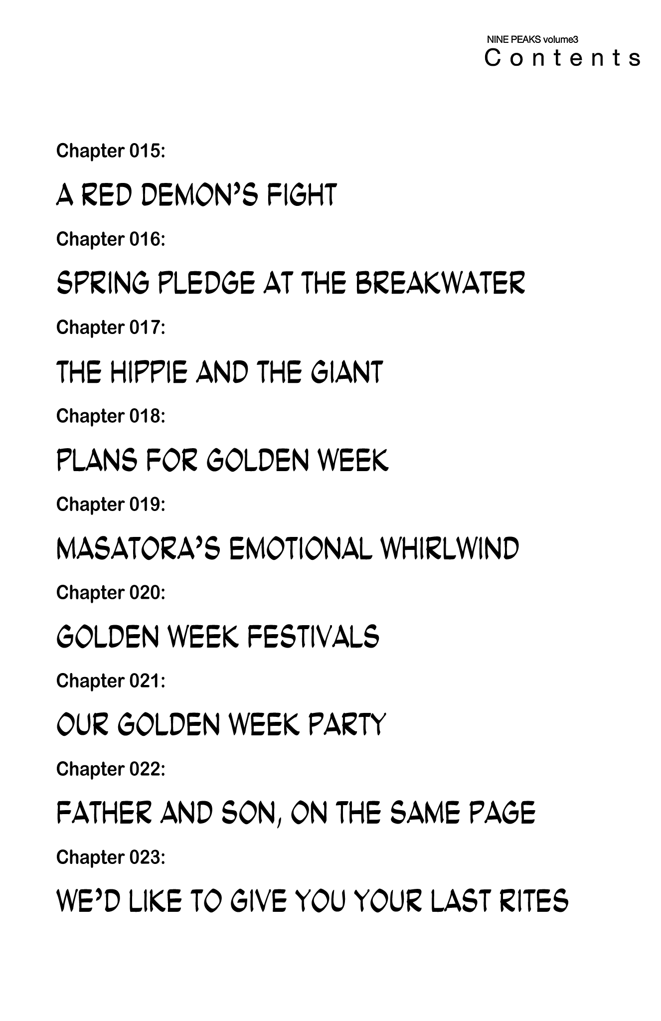 Nine Peaks - Vol.3 Chapter 15: A Red Demon's Fight