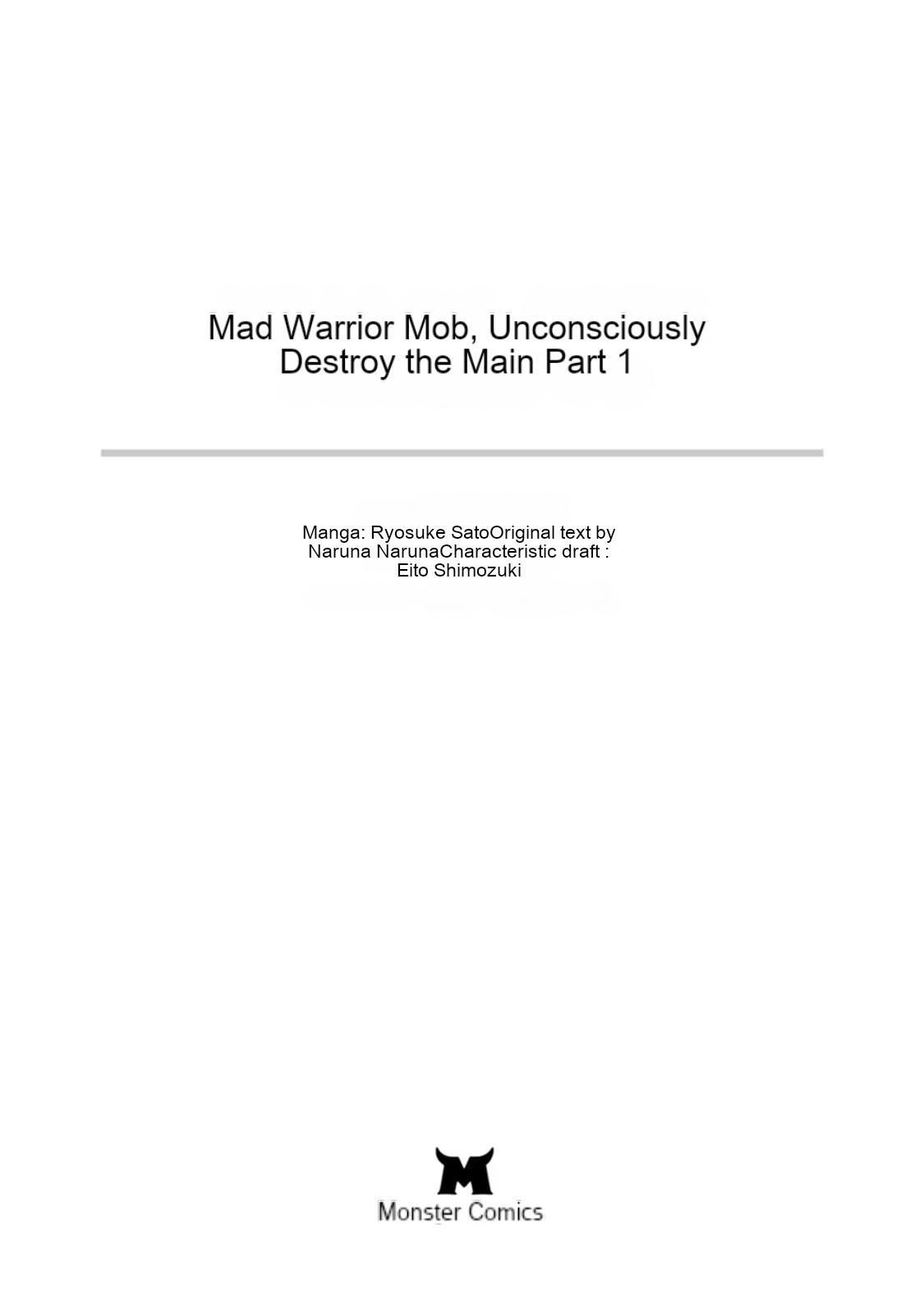 The Mad Mob Characters Unknowingly Destroys The Main Story - Chapter 1