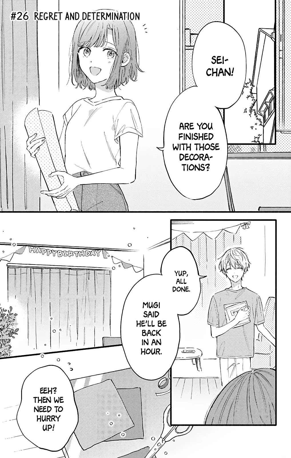 Sei-Chan, Your Love Is Too Much! - Chapter 26: Regret And Determination