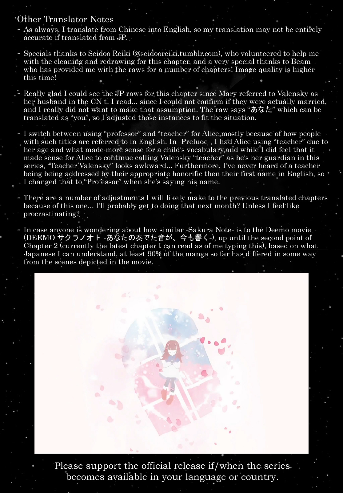 Deemo -Sakura Note- - Vol.1 Chapter 1.5: Episode 1 Part 2