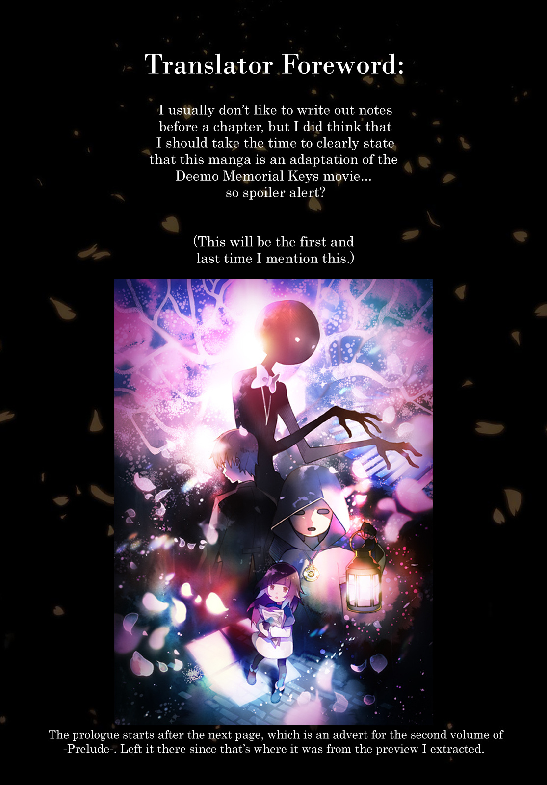 Deemo -Sakura Note- - Vol.1 Chapter 0: Prologue