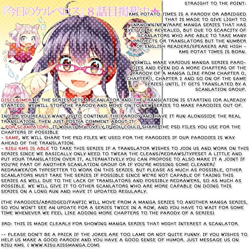 Kms Potato Times - Vol.1 Chapter 2 : Parody #2: Kyou No Cerberus "Dog Meets Master Or Whatever"...