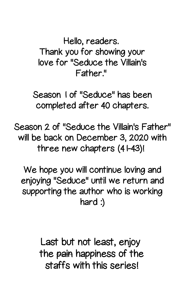 Seduce The Villain's Father - Chapter 40