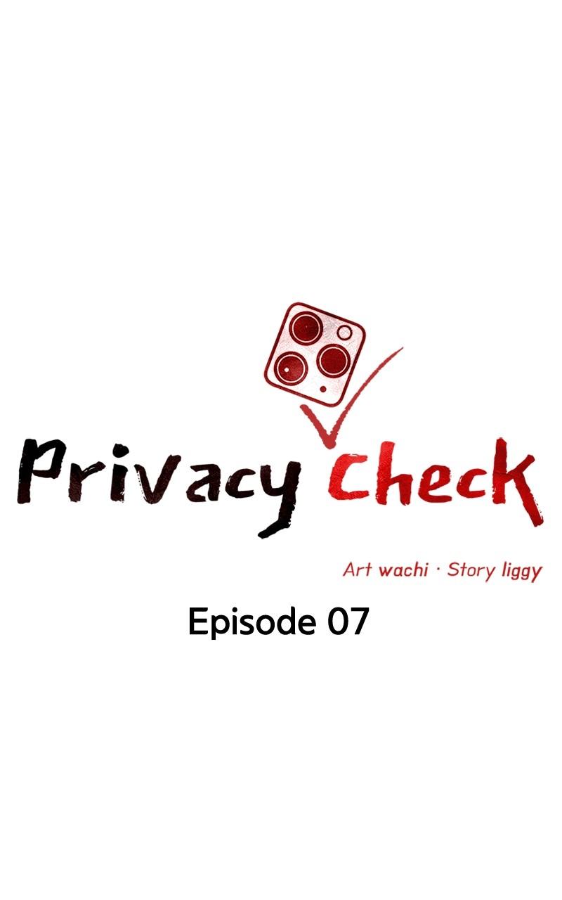 Privacy Check - Chapter 7