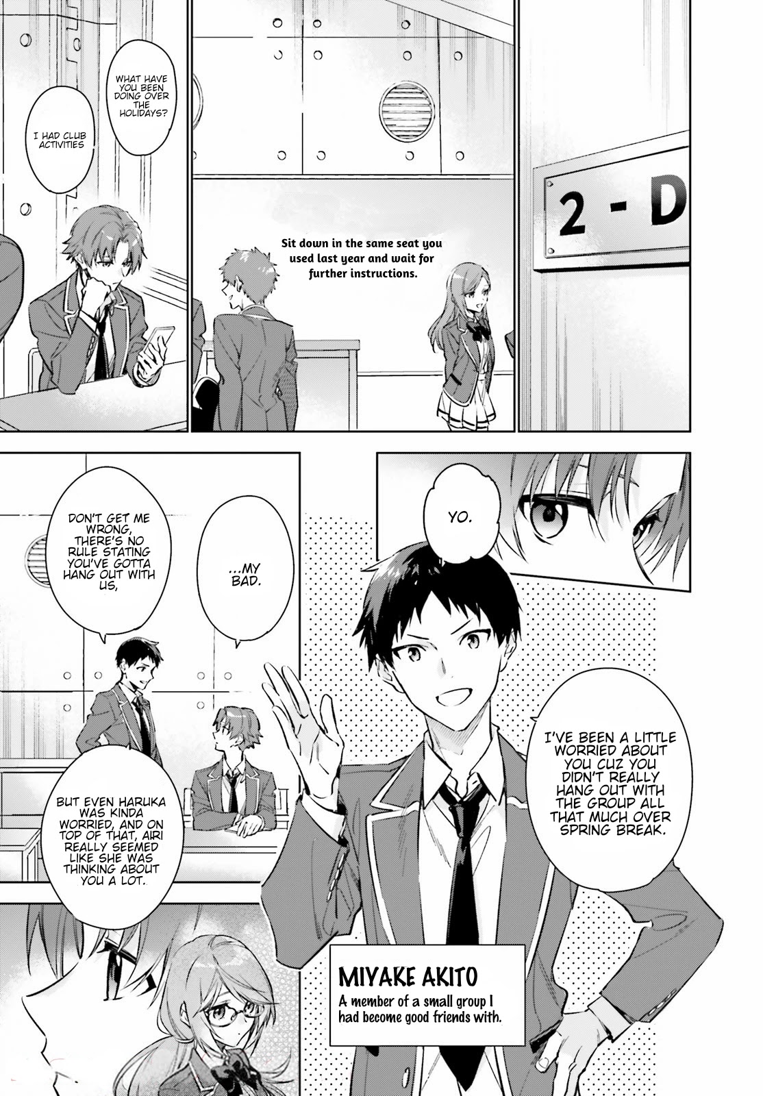 Youkoso Jitsuryoku Shijou Shugi No Kyoushitsu E: 2-Nensei-Hen - Chapter 1: Room 1