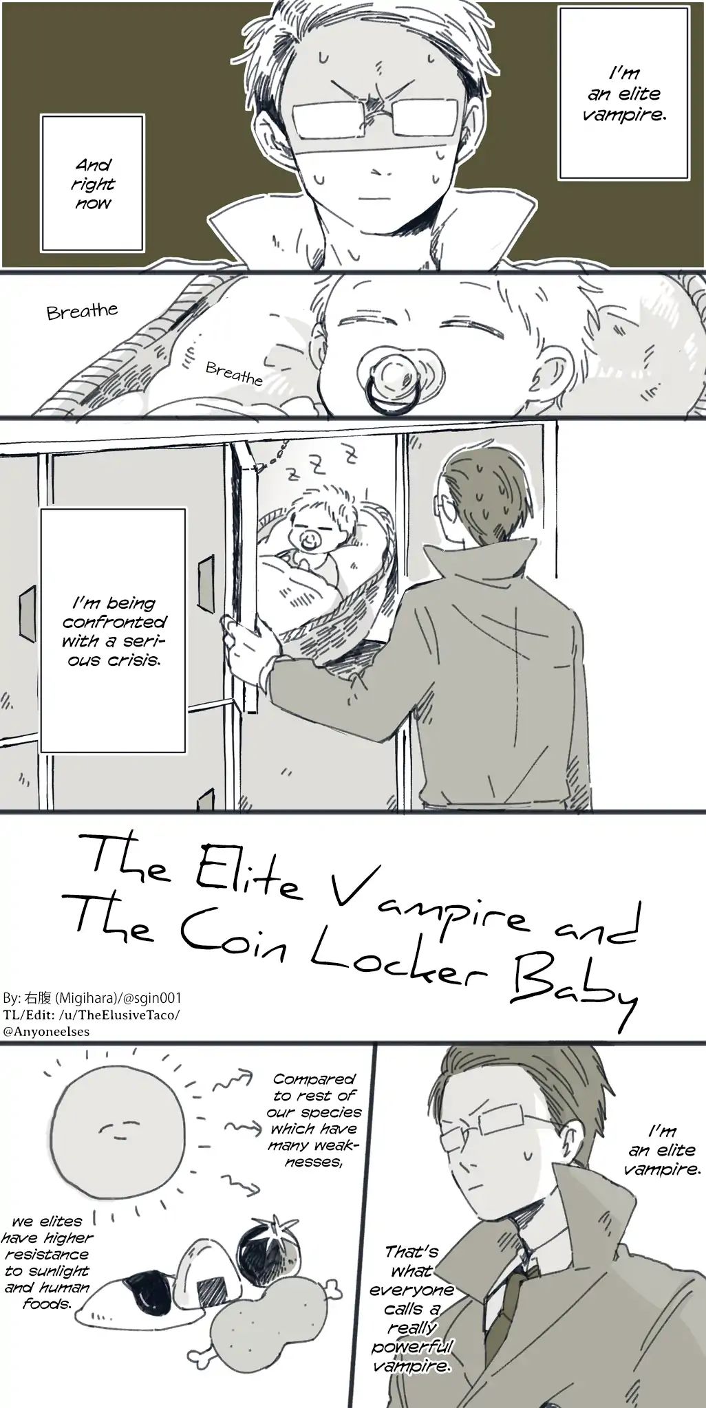 Migihara's Short Manga - Vol.3 Chapter 3: The Elite Vampire And The Coin Locker Baby