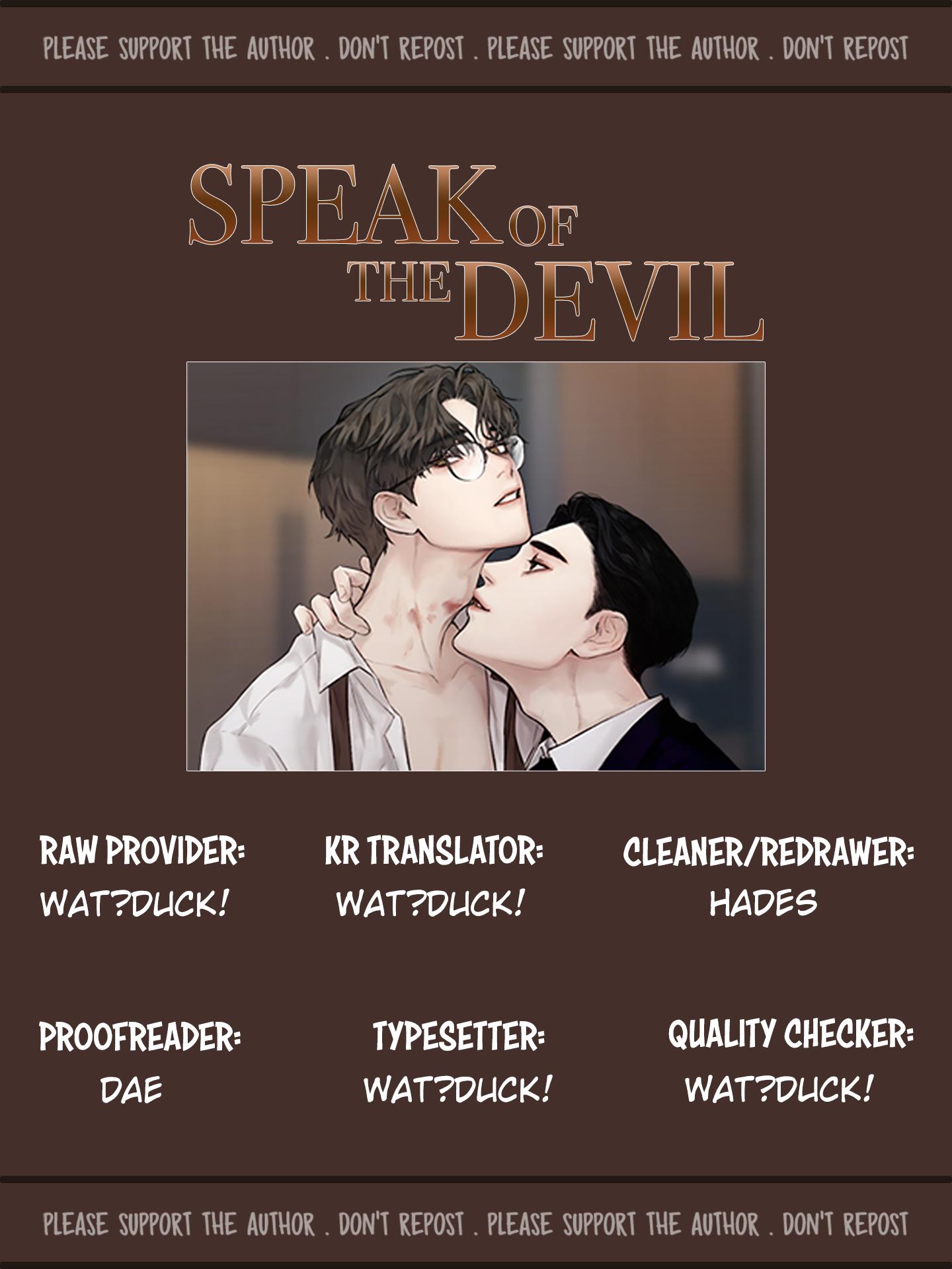 Speak Of The Devil - Chapter 40