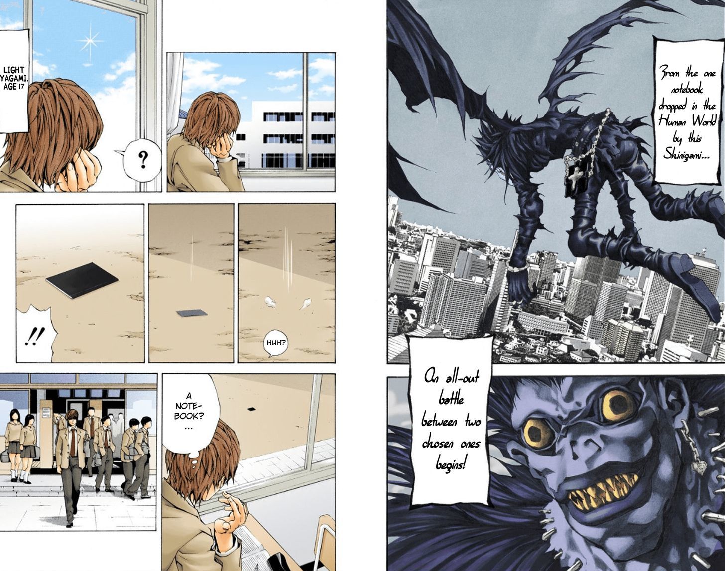 Death Note - Vol.1 Chapter 1.1 : Boredom (Official Color Scans)