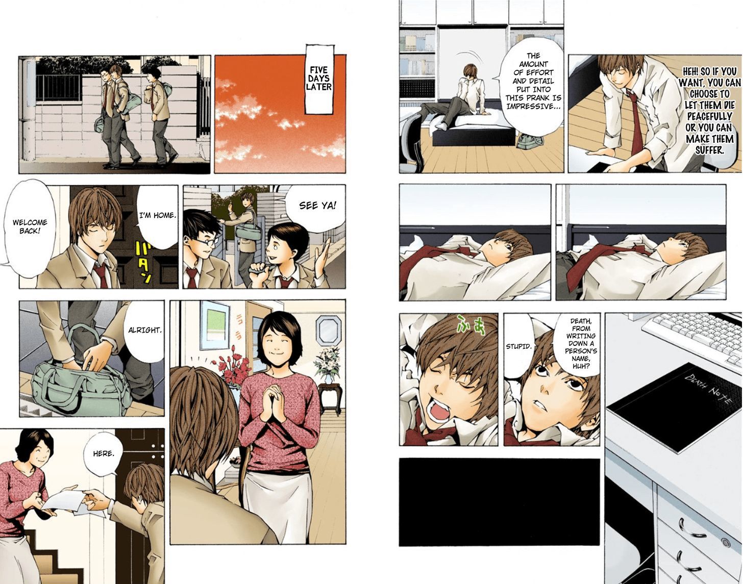 Death Note - Vol.1 Chapter 1.1 : Boredom (Official Color Scans)