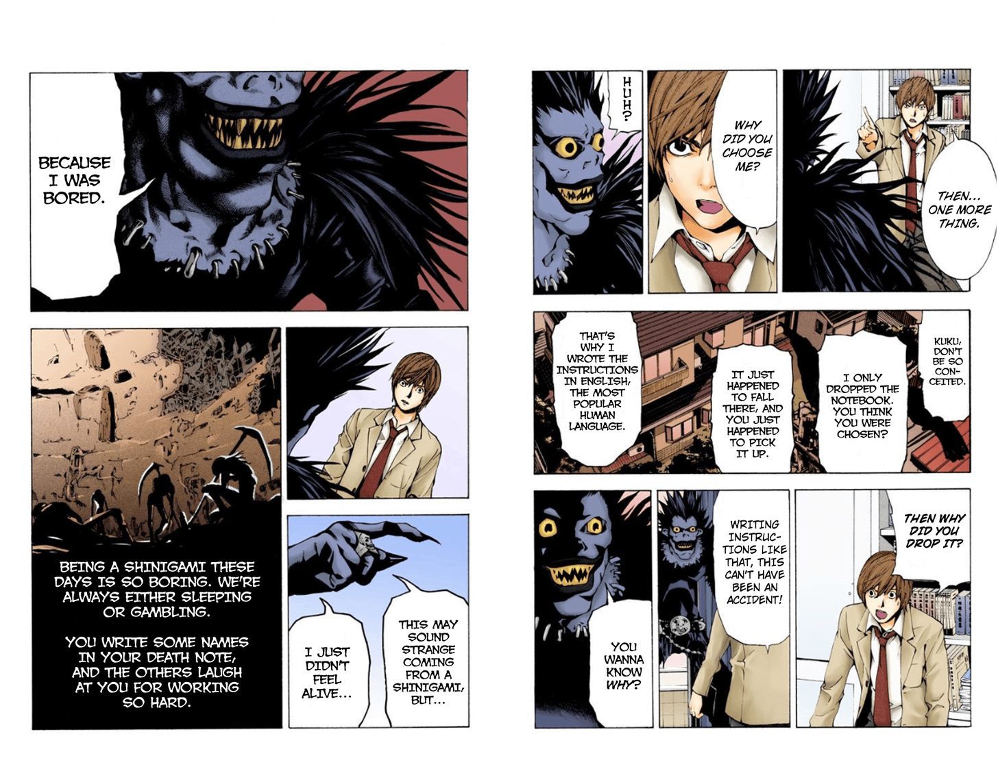 Death Note - Vol.1 Chapter 1.1 : Boredom (Official Color Scans)