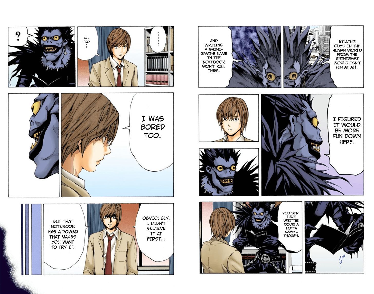 Death Note - Vol.1 Chapter 1.1 : Boredom (Official Color Scans)