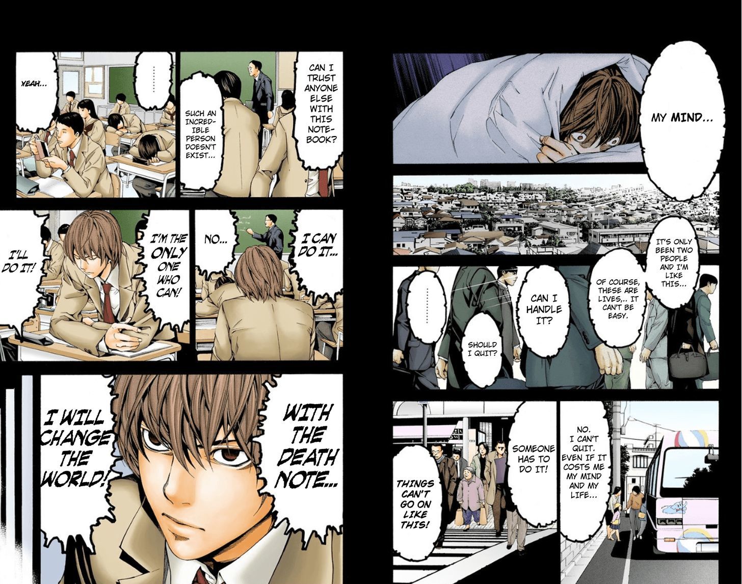 Death Note - Vol.1 Chapter 1.1 : Boredom (Official Color Scans)