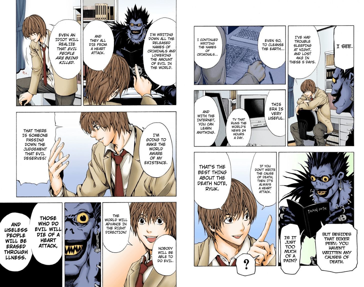 Death Note - Vol.1 Chapter 1.1 : Boredom (Official Color Scans)