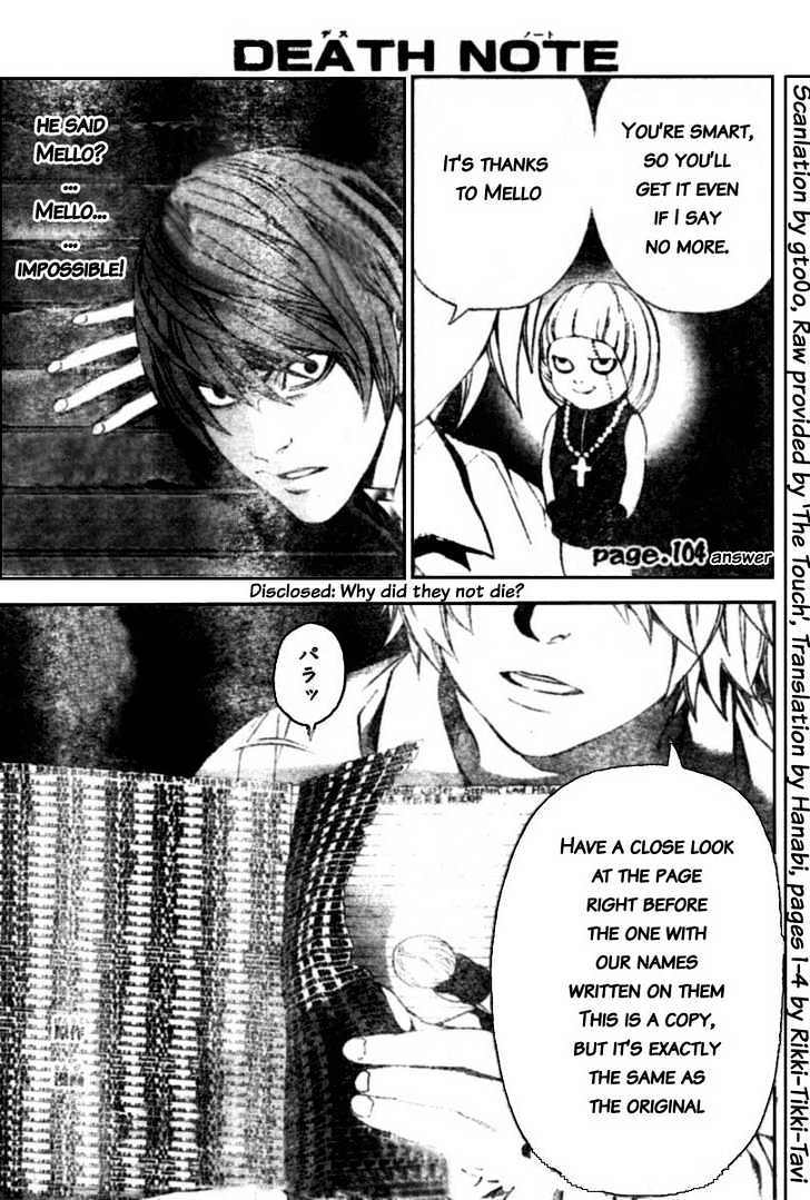 Death Note - Vol.12 Chapter 104 : Answer