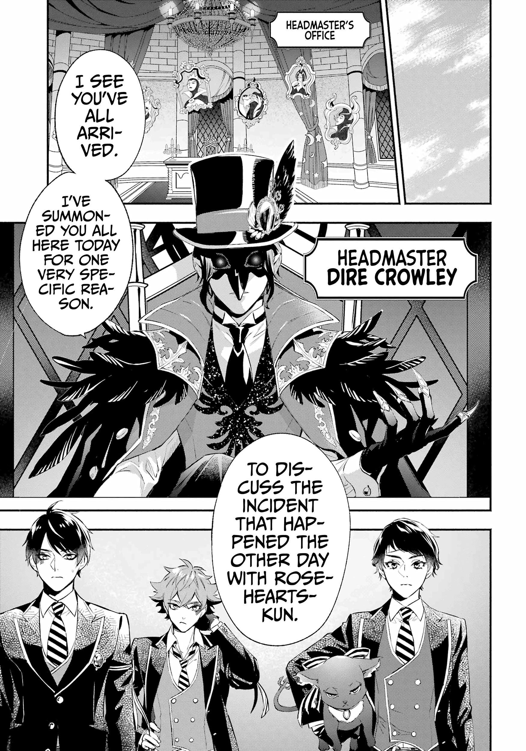 Disney Twisted Wonderland - The Comic - ~Episode Of Savanaclaw~ - Vol.1 Chapter 1: Assembled Prefects!