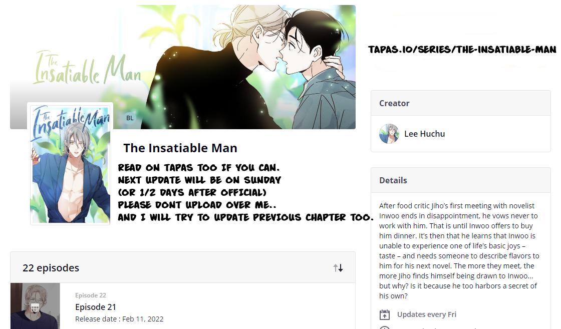 The Insatiable Man - Chapter 24 : Official