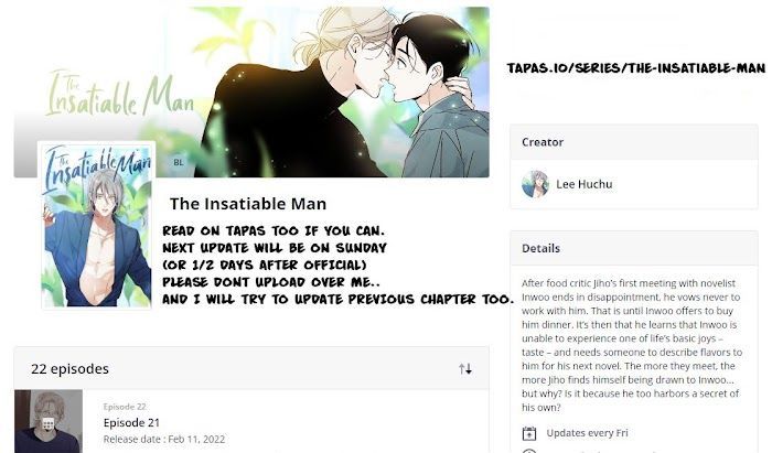 The Insatiable Man - Chapter 31 : Official