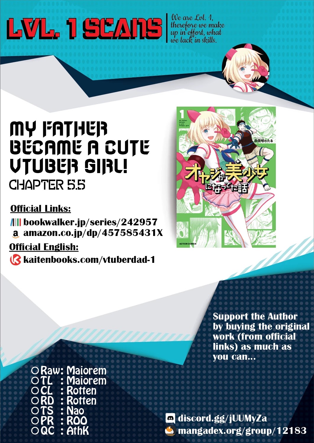 My Father Became A Cute Vtuber Girl! - Chapter 5.5: Stealth Episode