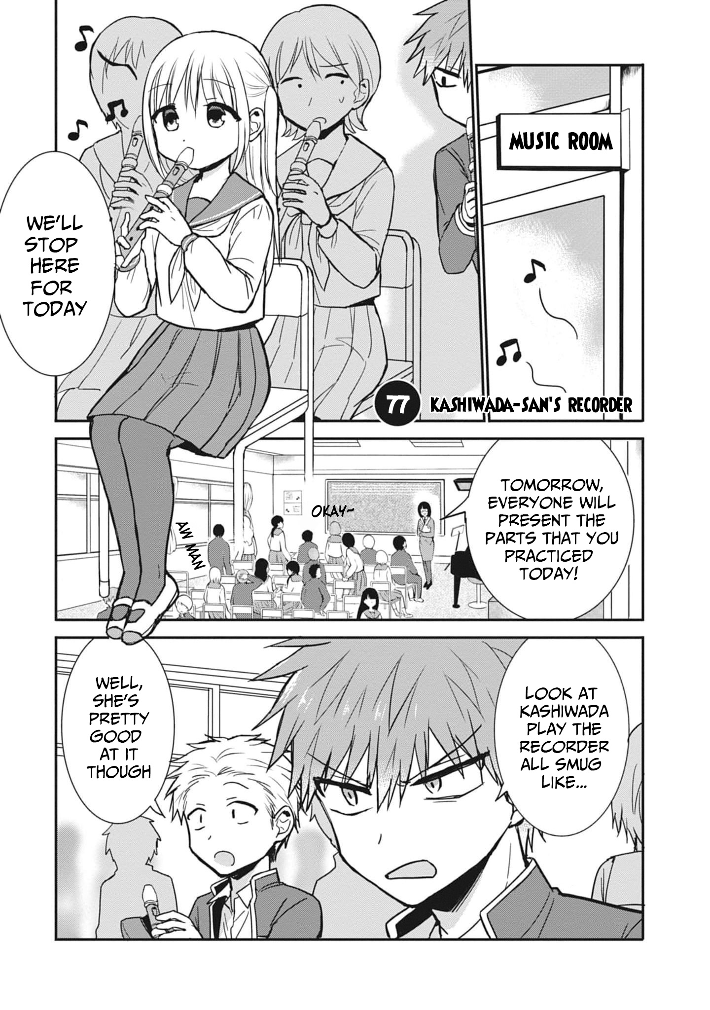 Expressionless Kashiwada-San And Emotional Oota-Kun - Vol.7 Chapter 77: Kashiwada-San's Recorder