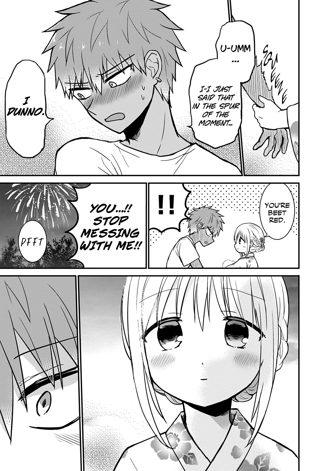 Expressionless Kashiwada-San And Emotional Oota-Kun - Vol.3 Chapter 37: Kashiwada-San, Oota-Kun, And Fireworks