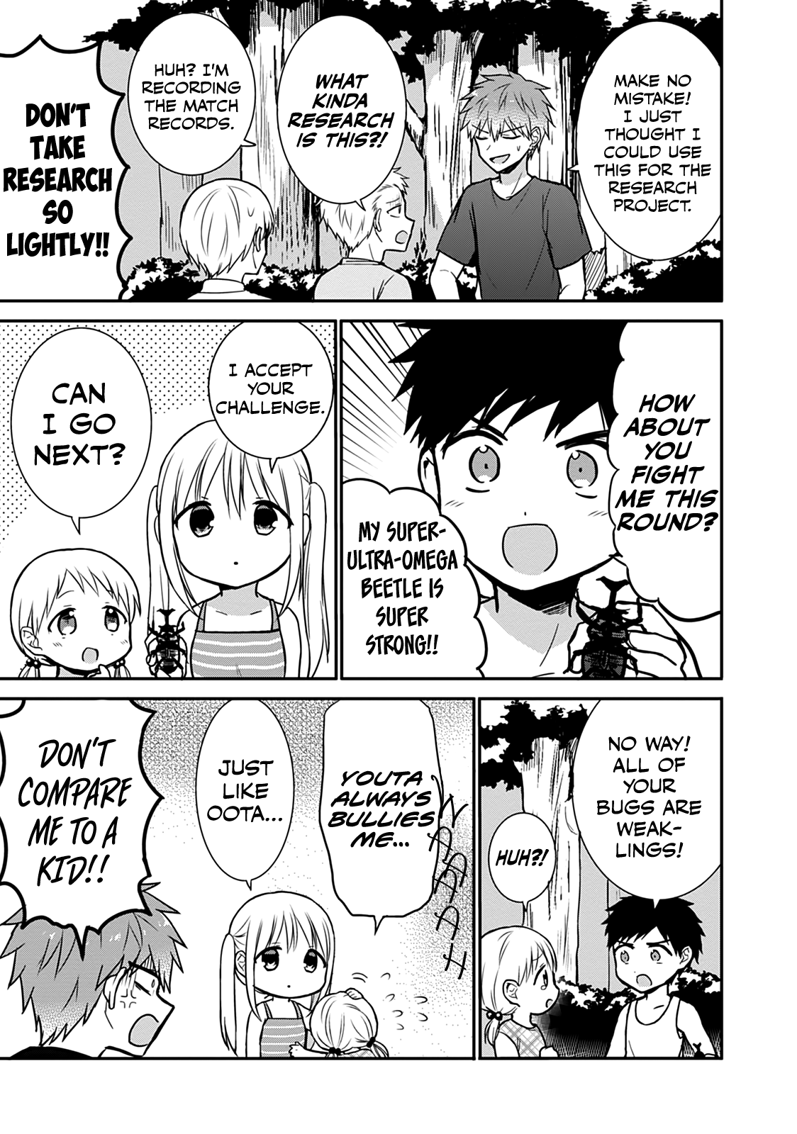 Expressionless Kashiwada-San And Emotional Oota-Kun - Vol.3 Chapter 36: Kashiwada-San And Oota-Kun Catch Bugs