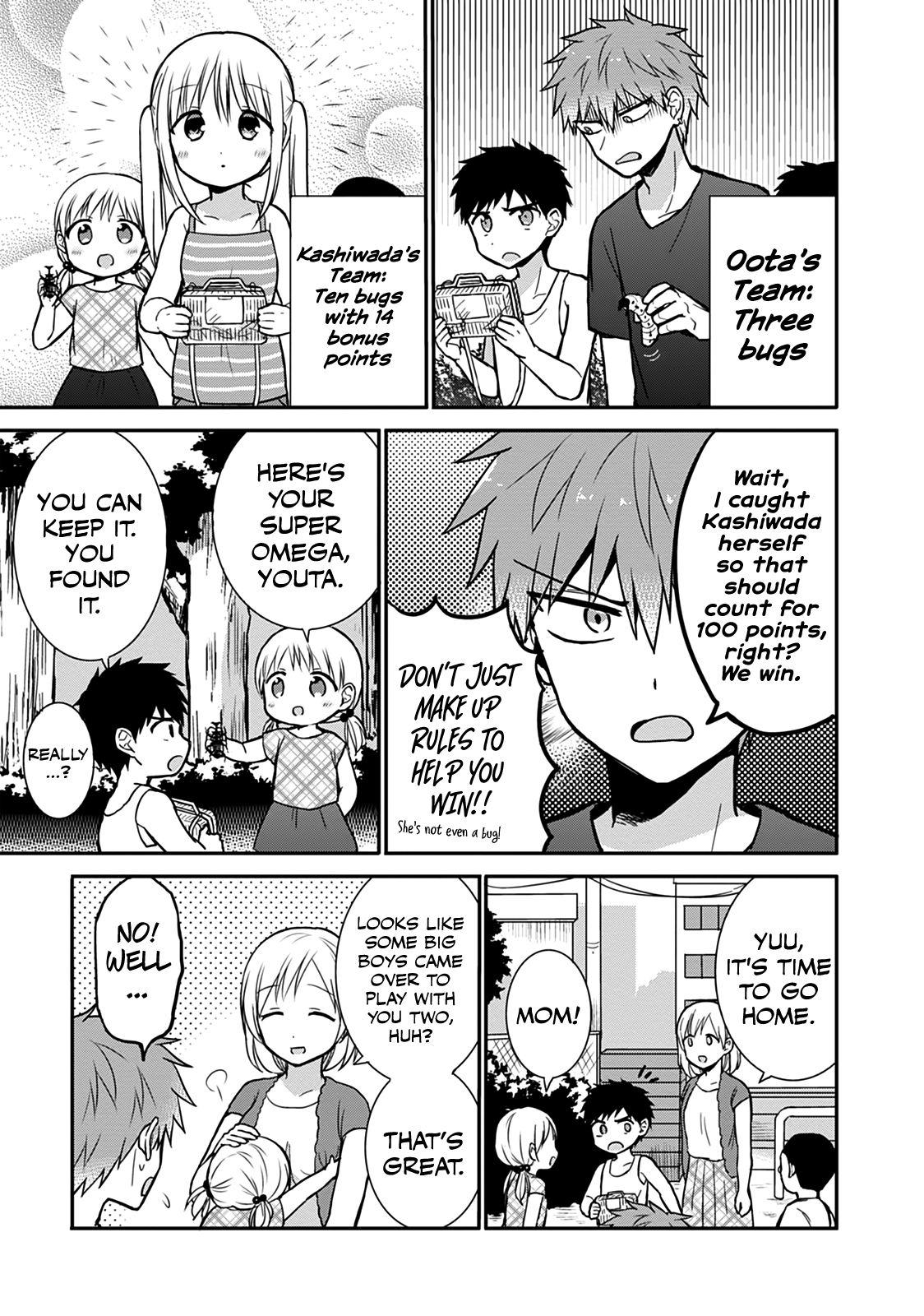 Expressionless Kashiwada-San And Emotional Oota-Kun - Vol.3 Chapter 36: Kashiwada-San And Oota-Kun Catch Bugs