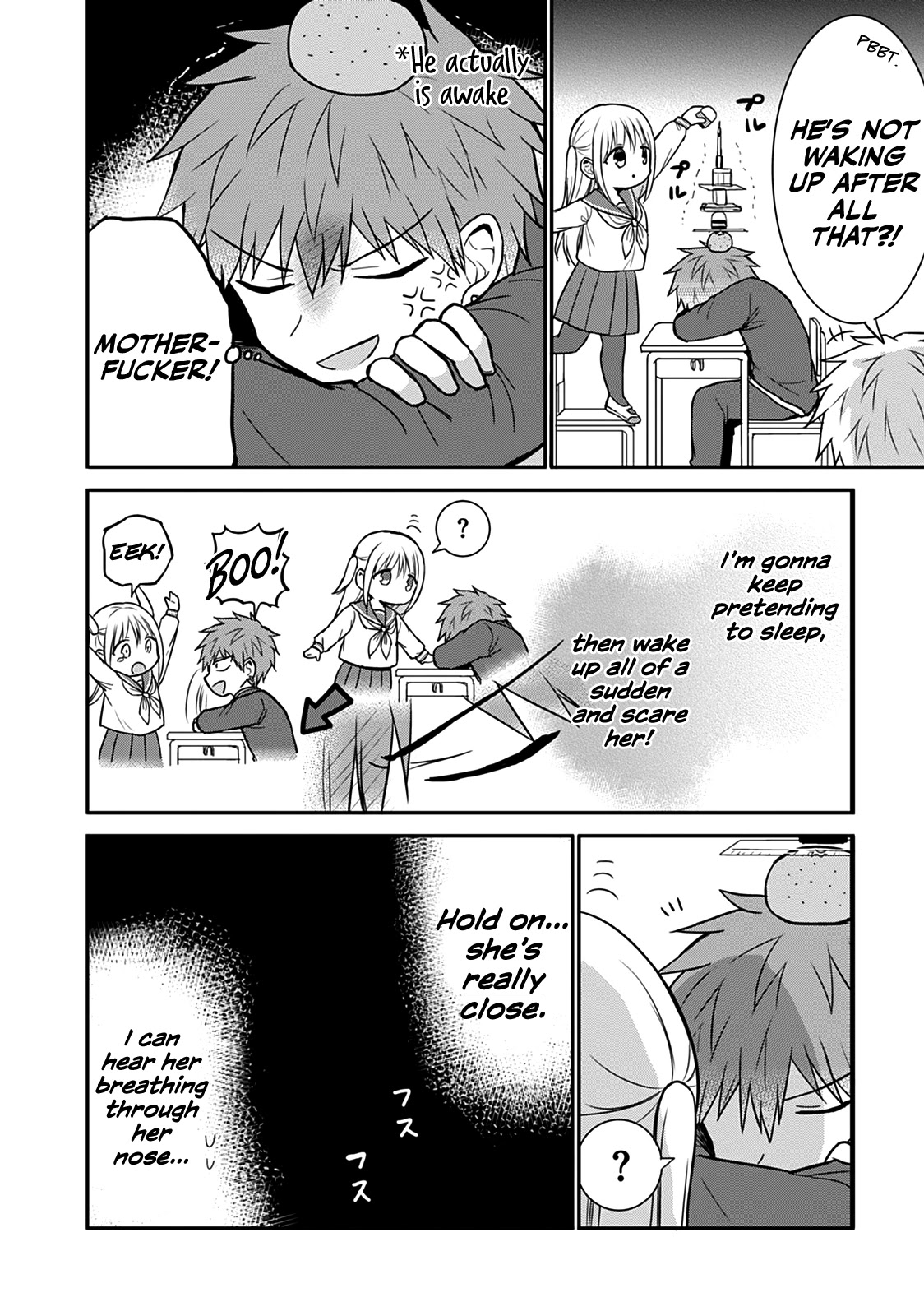 Expressionless Kashiwada-San And Emotional Oota-Kun - Chapter 60.5: Omake: Pretending To Sleep