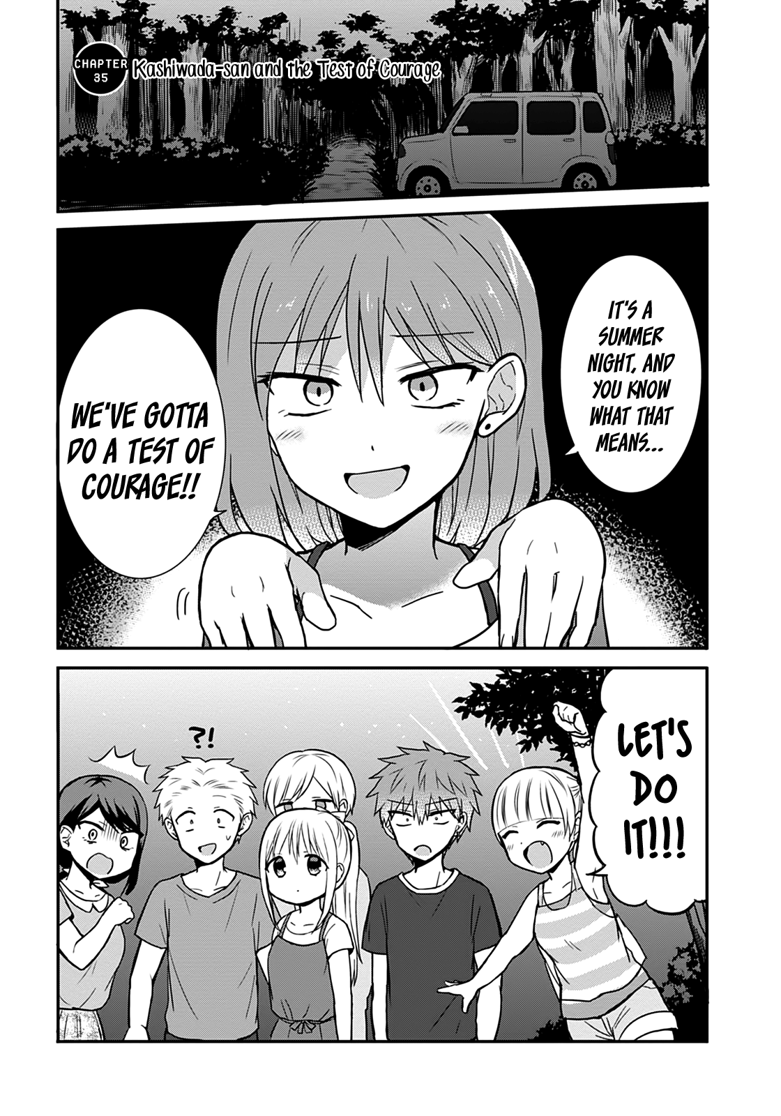 Expressionless Kashiwada-San And Emotional Oota-Kun - Vol.3 Chapter 35: Kashiwada-San And The Test Of Courage