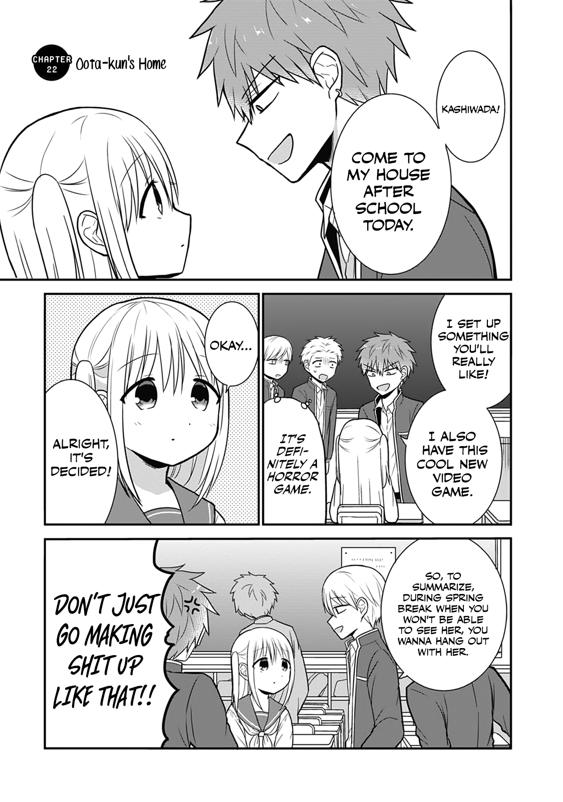 Expressionless Kashiwada-San And Emotional Oota-Kun - Vol.2 Chapter 22: Oota-Kun's Home