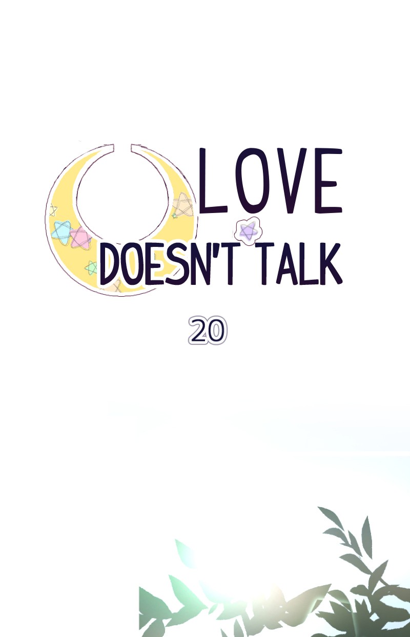 Love Doesn't Talk - Chapter 20