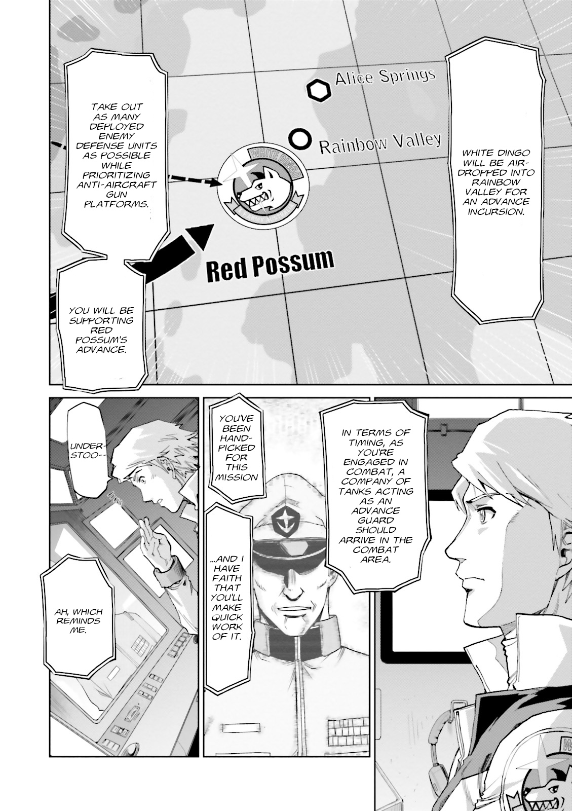 Mobile Suit Gundam Ground Zero - Rise From The Ashes - Vol.1 Chapter 1: Moving Out