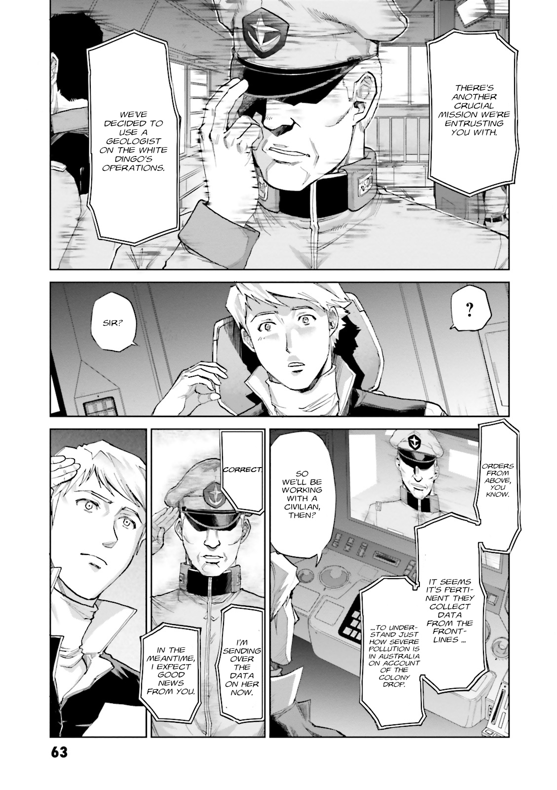 Mobile Suit Gundam Ground Zero - Rise From The Ashes - Vol.1 Chapter 1: Moving Out